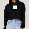 Women's Sponge Fleece Cropped Fleece Hoodie Thumbnail