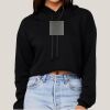 Women's Sponge Fleece Cropped Fleece Hoodie Thumbnail