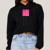 Women's Sponge Fleece Cropped Fleece Hoodie Thumbnail