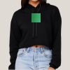 Women's Sponge Fleece Cropped Fleece Hoodie Thumbnail