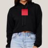 Women's Sponge Fleece Cropped Fleece Hoodie Thumbnail