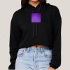 Women's Sponge Fleece Cropped Fleece Hoodie Thumbnail