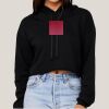 Women's Sponge Fleece Cropped Fleece Hoodie Thumbnail