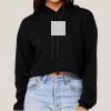 Women's Sponge Fleece Cropped Fleece Hoodie Thumbnail