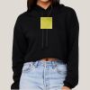 Women's Sponge Fleece Cropped Fleece Hoodie Thumbnail