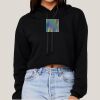 Women's Sponge Fleece Cropped Fleece Hoodie Thumbnail