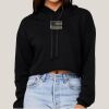 Women's Sponge Fleece Cropped Fleece Hoodie Thumbnail